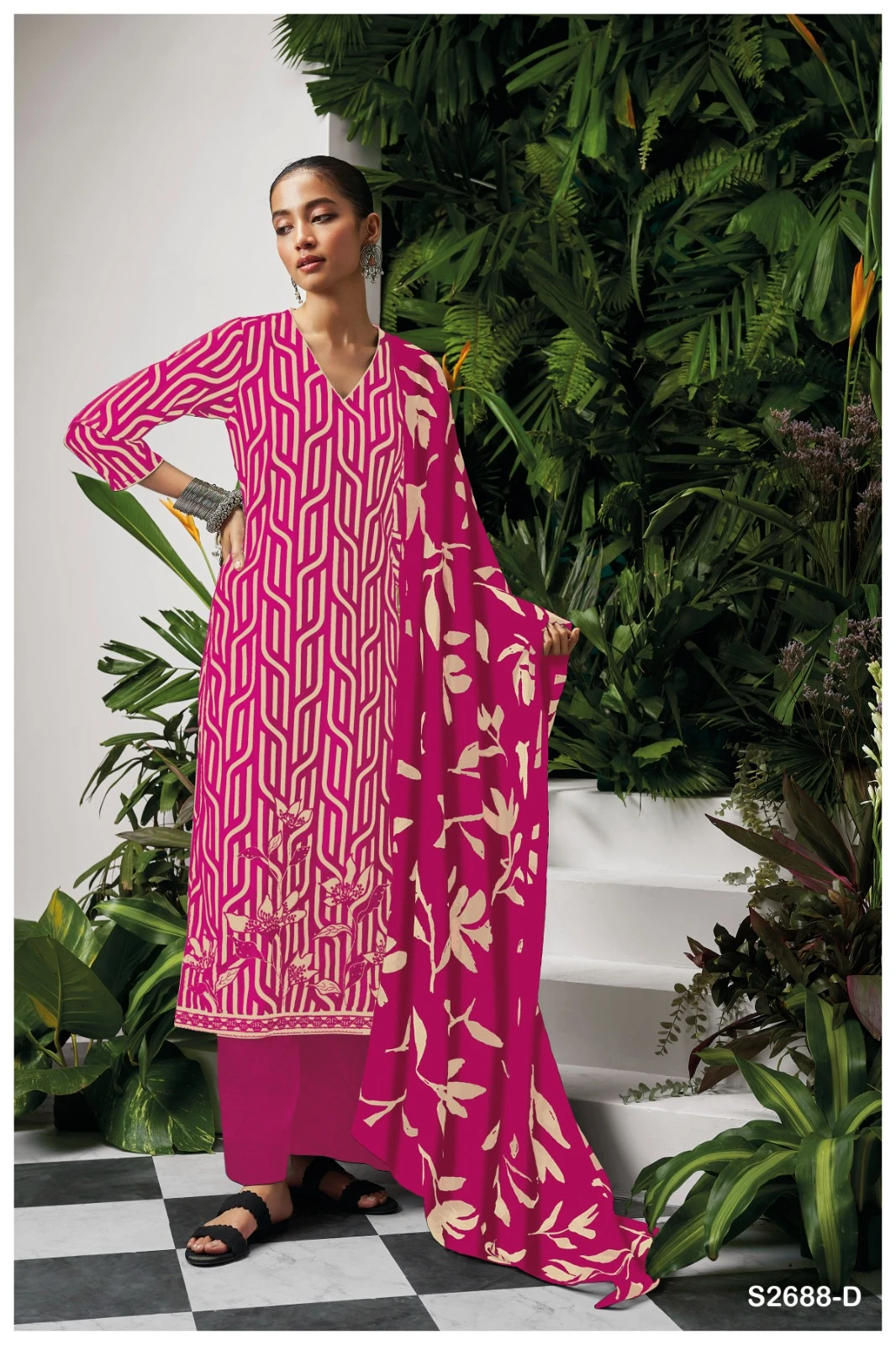 Ganga Avika 2688 Premium Cotton Printed Wholesale Fancy Salwar Suit Catalog — Wholesale Salwar Suits, Ganga wholesale from Surat - Gallery Image 2